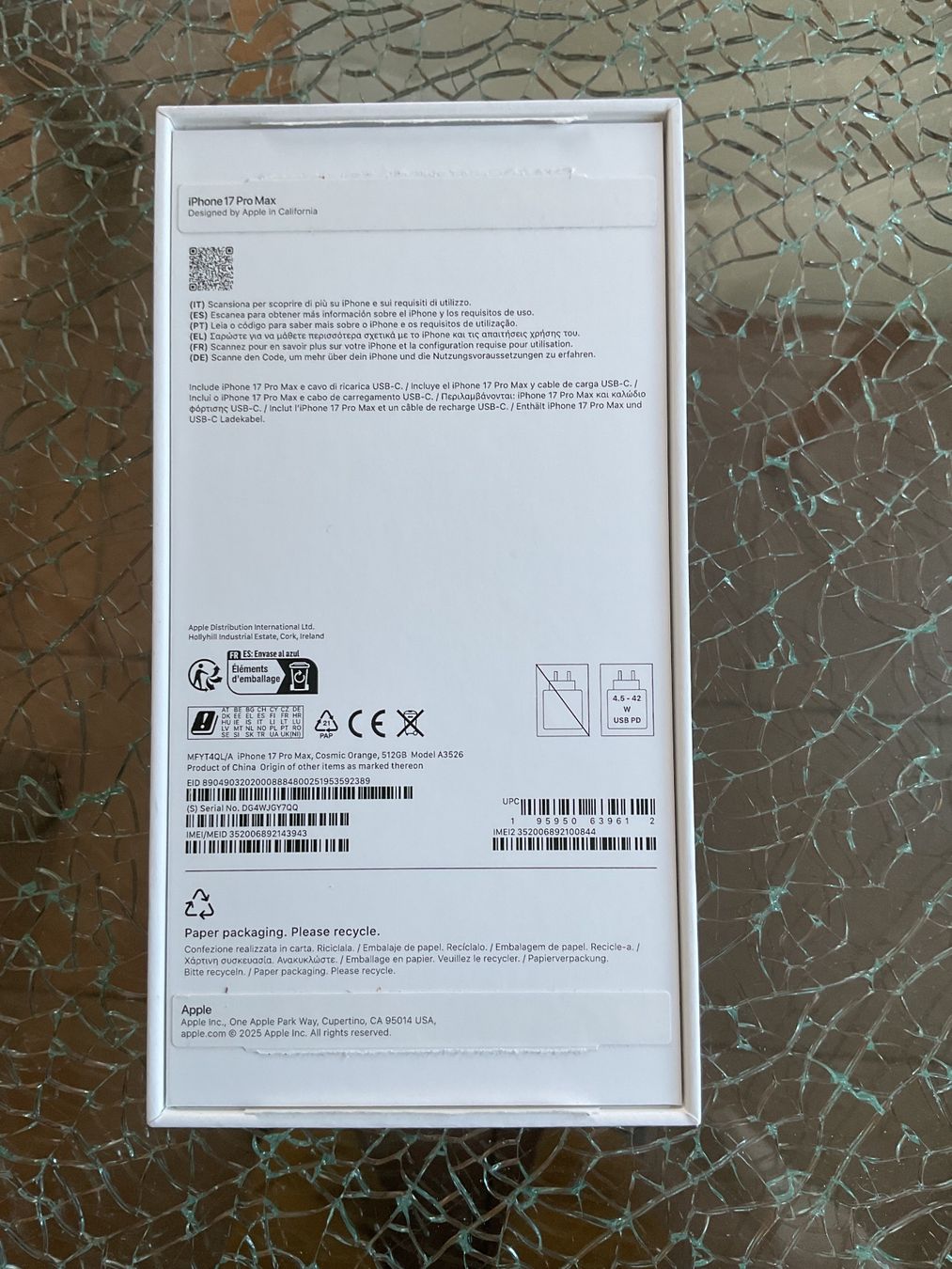 Apple Handys / Smartphones: iPhone 17 Pro Max,mit 512GB in Orange – Neu (gemäss Beschreibung) aus Oberembrach von BulldoggBen9 4