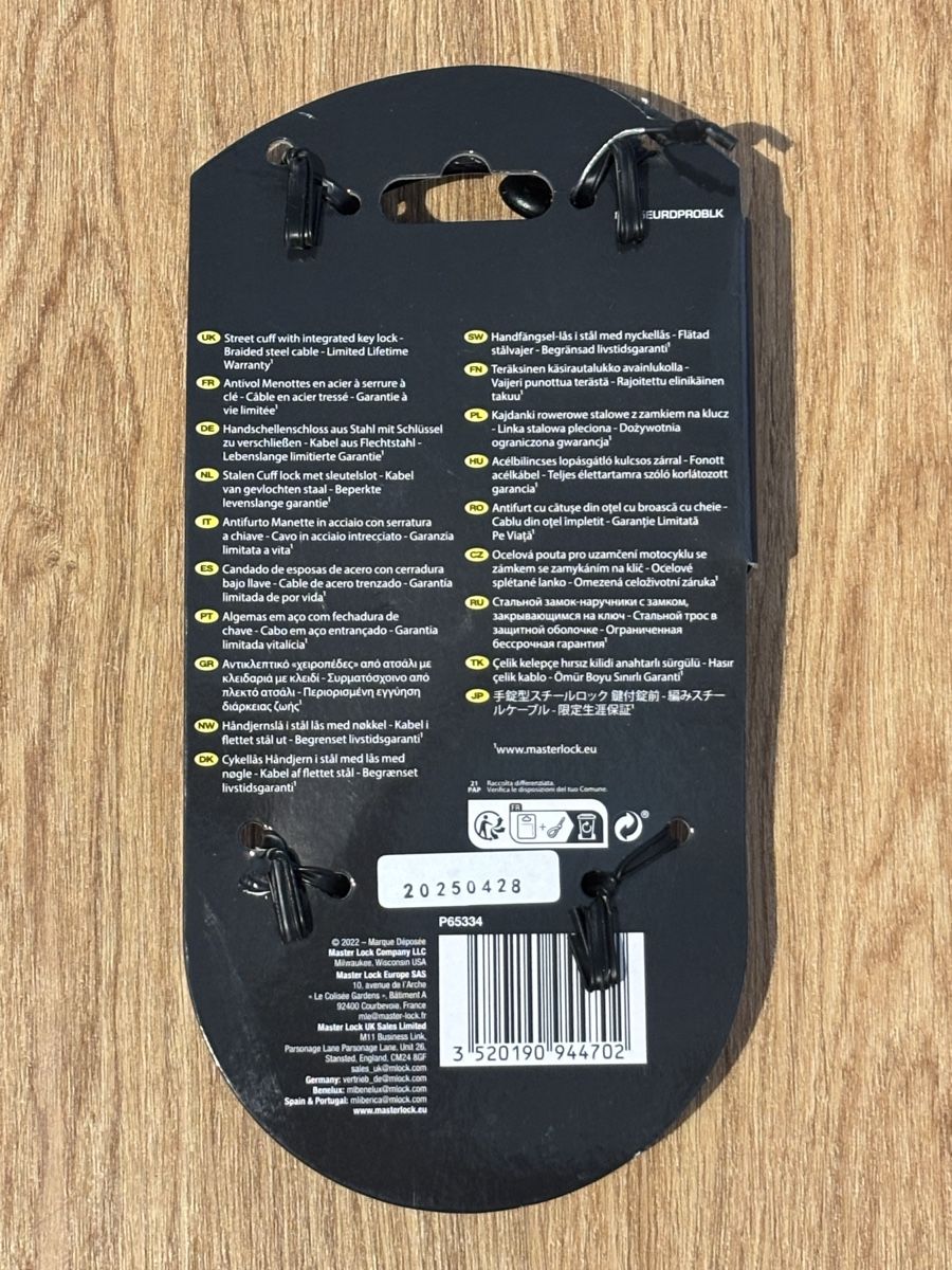 Cadenas: Master Lock Street Cuff – Neuf avec emballage d'origine à Weiningen ZH par GriederRemarket 1