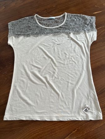 Marella Sport Shirt mit Spitze, Grösse M, Top Zustand!