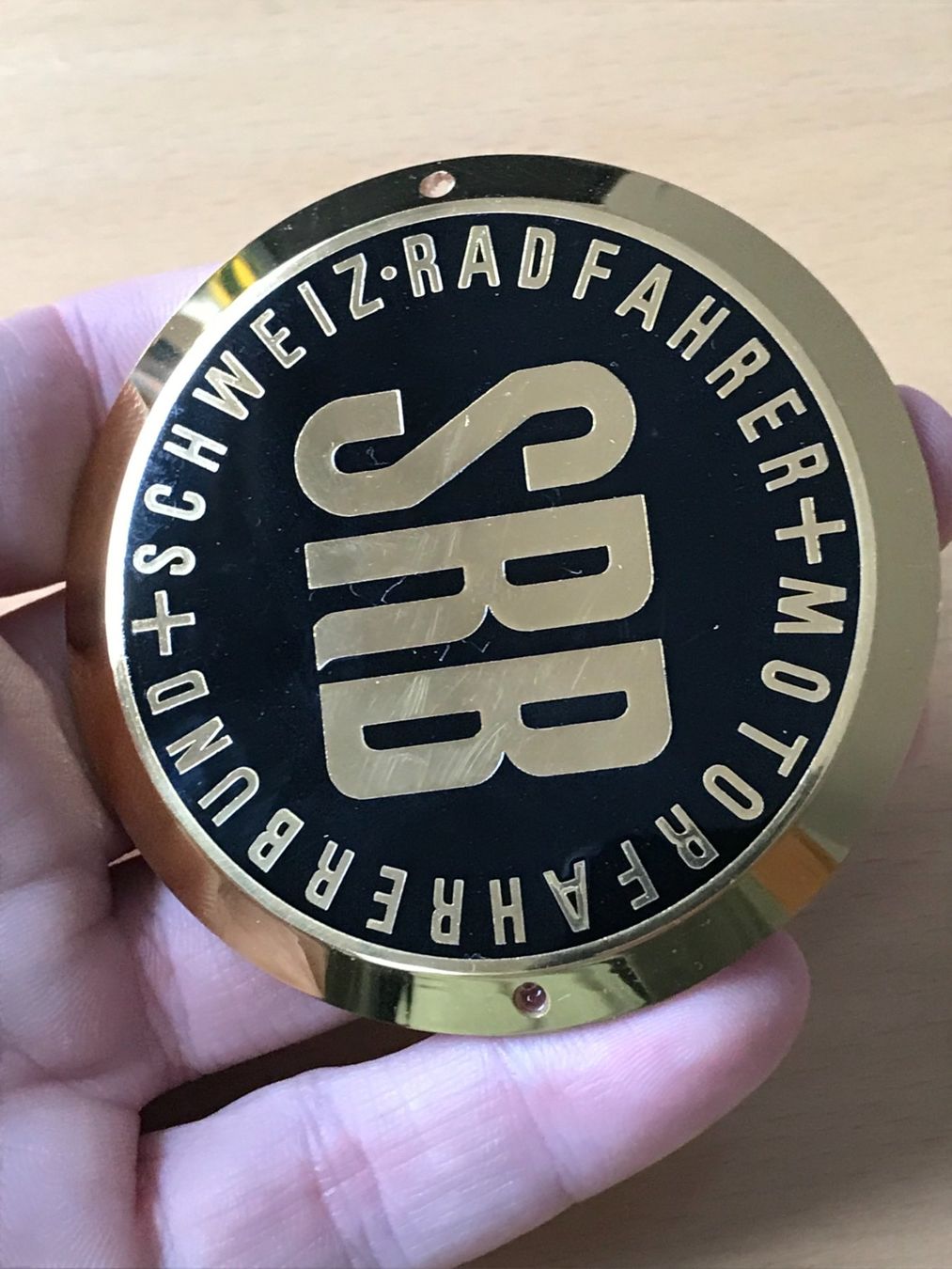 Schilder: SRB Plakette - Schweizer Rad- und Motorradfahrerbund – Gebraucht aus Bussnang von Tatzfatz 2