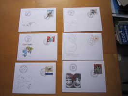 CH 2006 FDC 6 schöne Belege AB NUR75 RP
