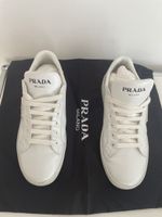 Prada White Leather Sneakers