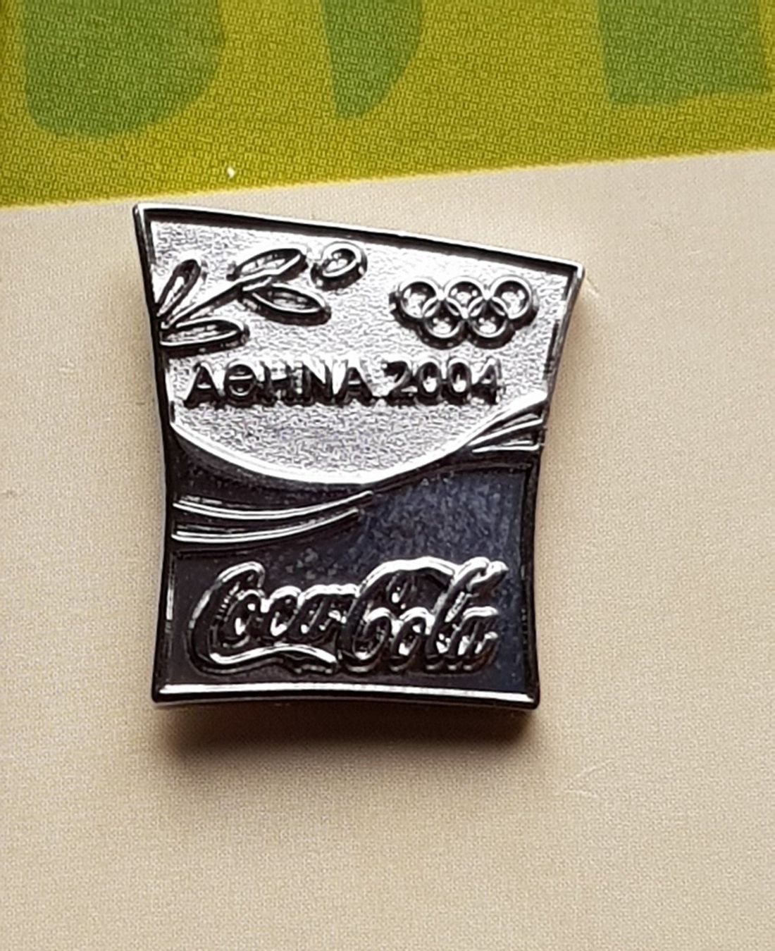 Anhänger: Set  4 Pins Opympiade Athen 2004 von Coca-Cola – Neu und originalverpackt aus Zürich von MBU52 2