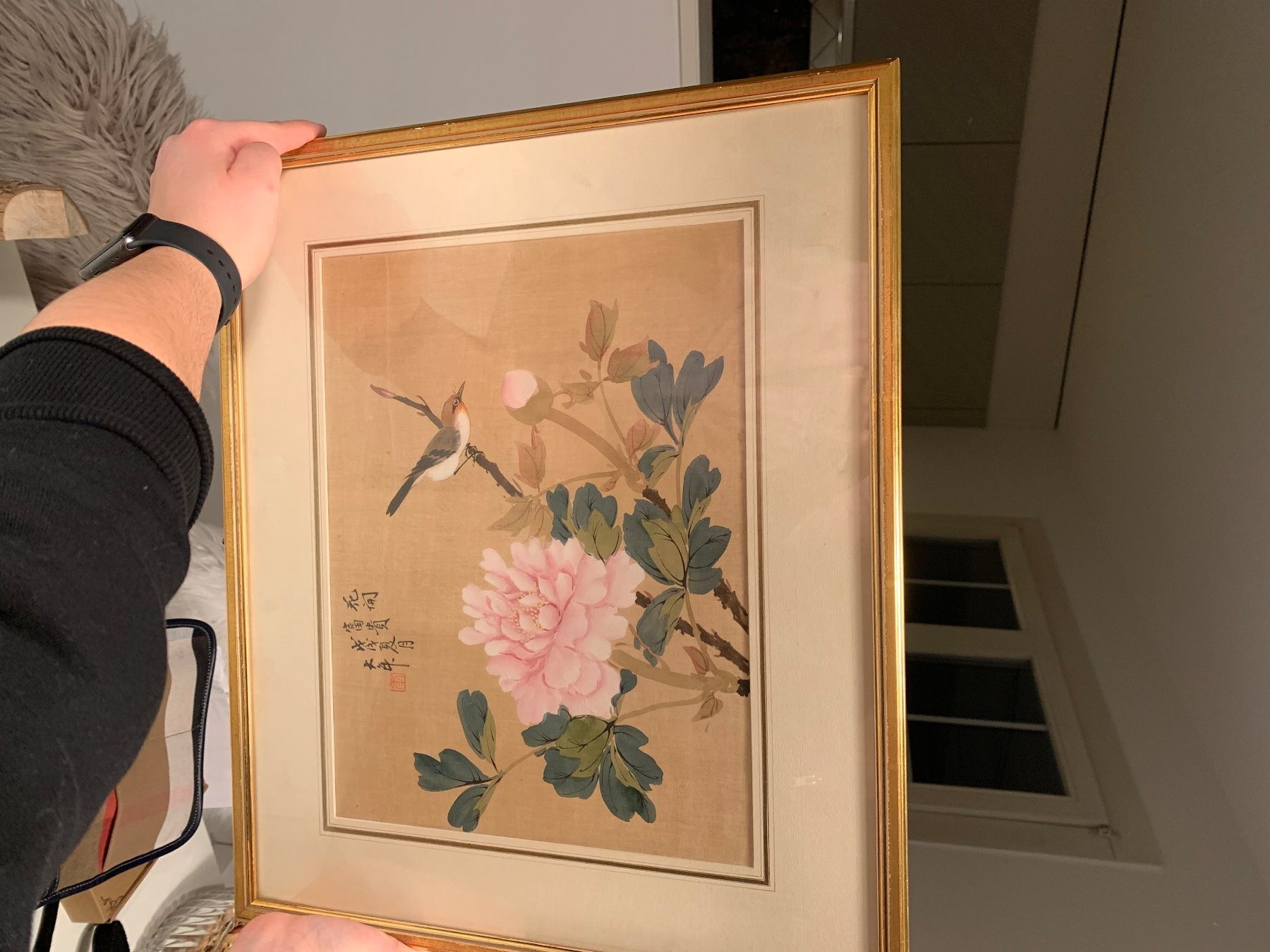 Dipinti: Antik Chinese Original Silk Painting – Usato da Nuerensdorf venduto da gokden1336 7