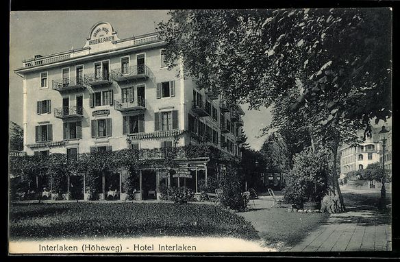 Ansichtskarten: Interlaken, Hotel Interlaken, Höheweg – Gebraucht aus Berlin von bartko-reher