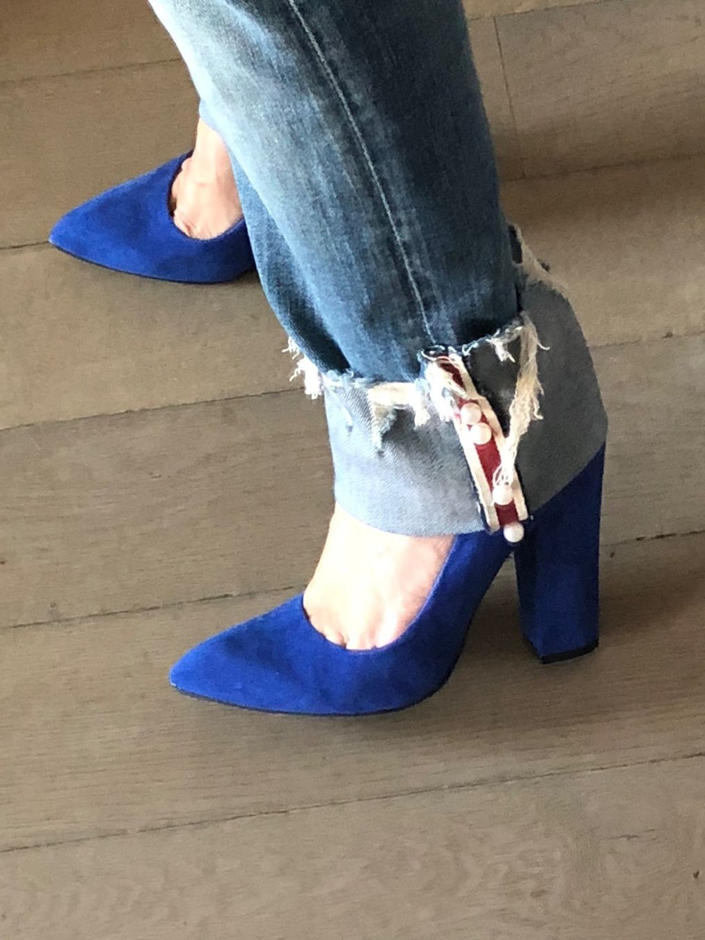 Scarpe da donna: Higheel / Pump Wildleder blau – Usato da Kilchberg ZH venduto da happyymee 6