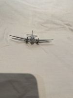 Chrom Flugzeug Swissair Vintage Deko