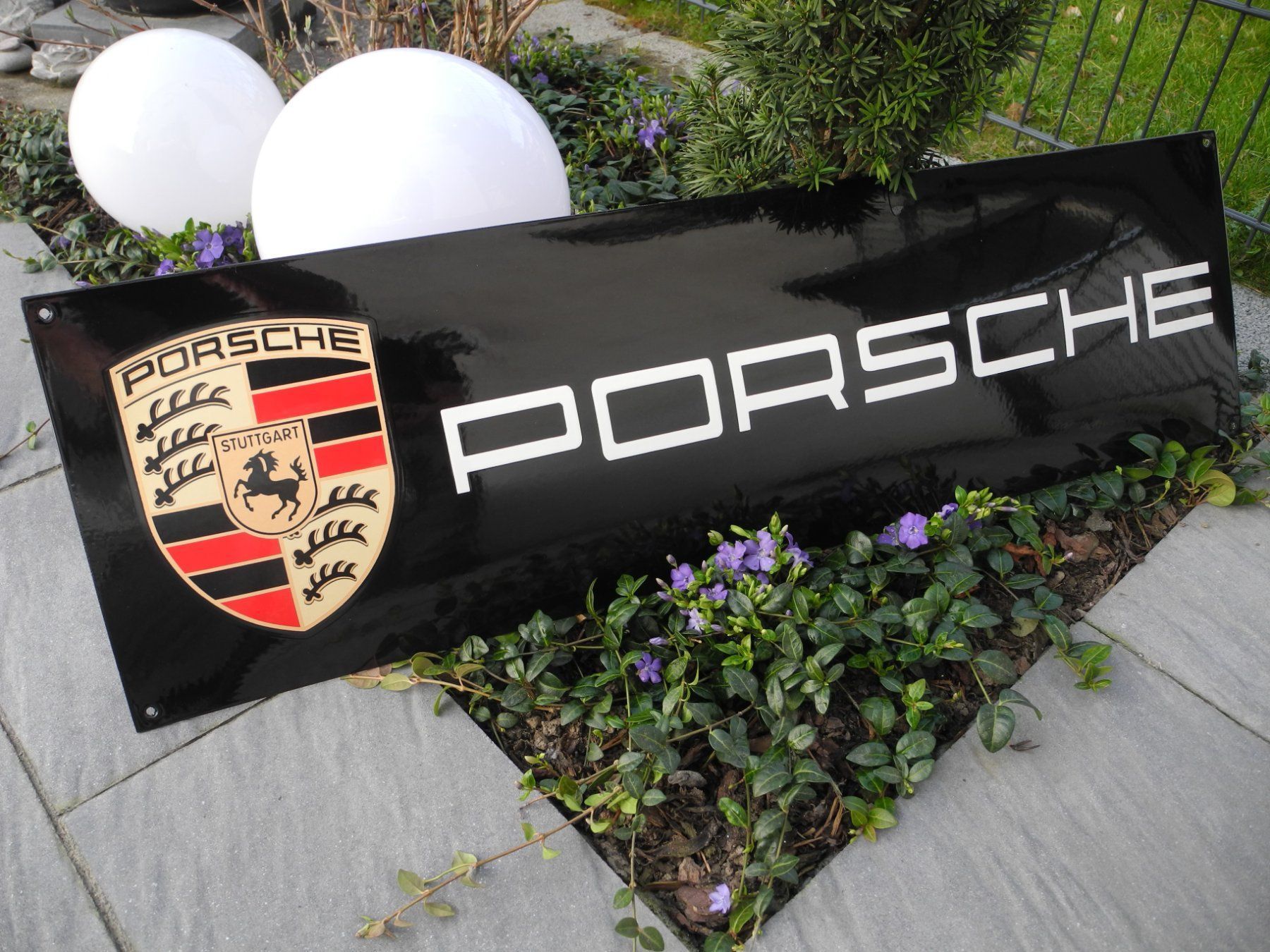 Porsche Insegne: XXL PORSCHE EMAILSCHILD – Nuovo (secondo la descrizione) da Reinach AG venduto da Huckleberrysix 4