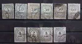 Rumänien Lot Portomarken von 1918-1926 gestempelt