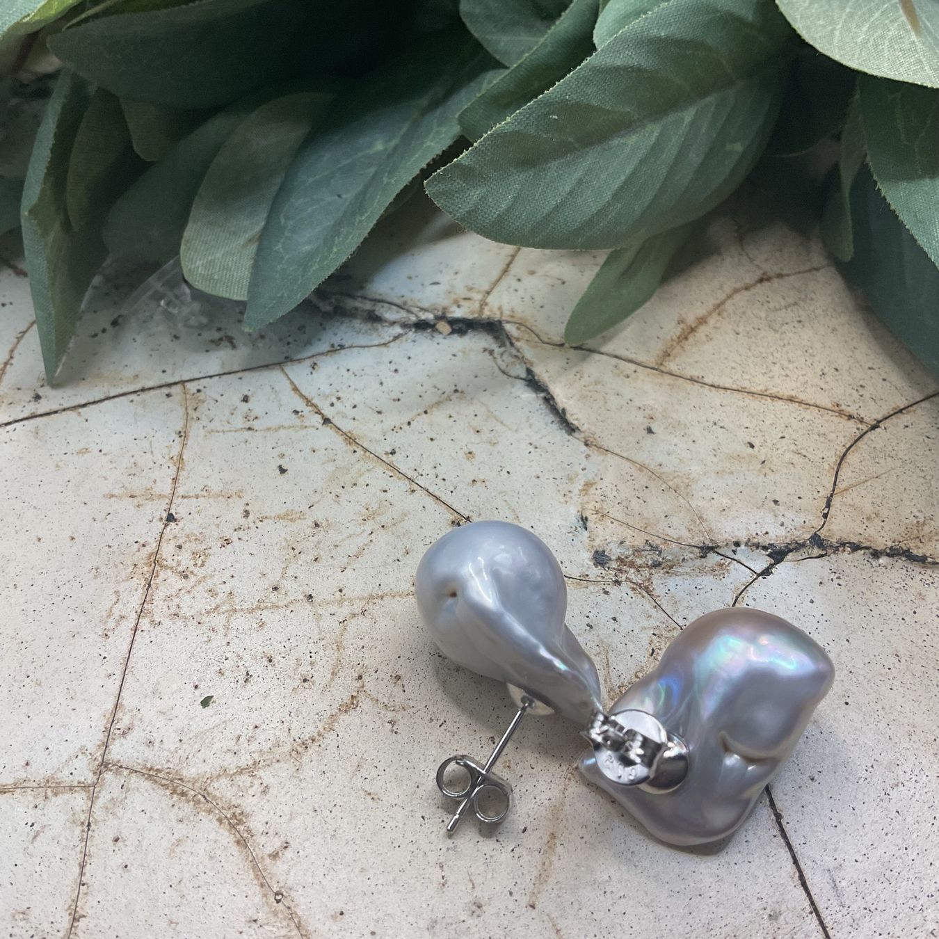 Orecchini pendenti & Orecchini a lobo: Wow, grosse Ohrstecker, Barockperlen mit Sterlingsilber – Nuovo (secondo la descrizione) da luzern venduto da Alpendorf1 2