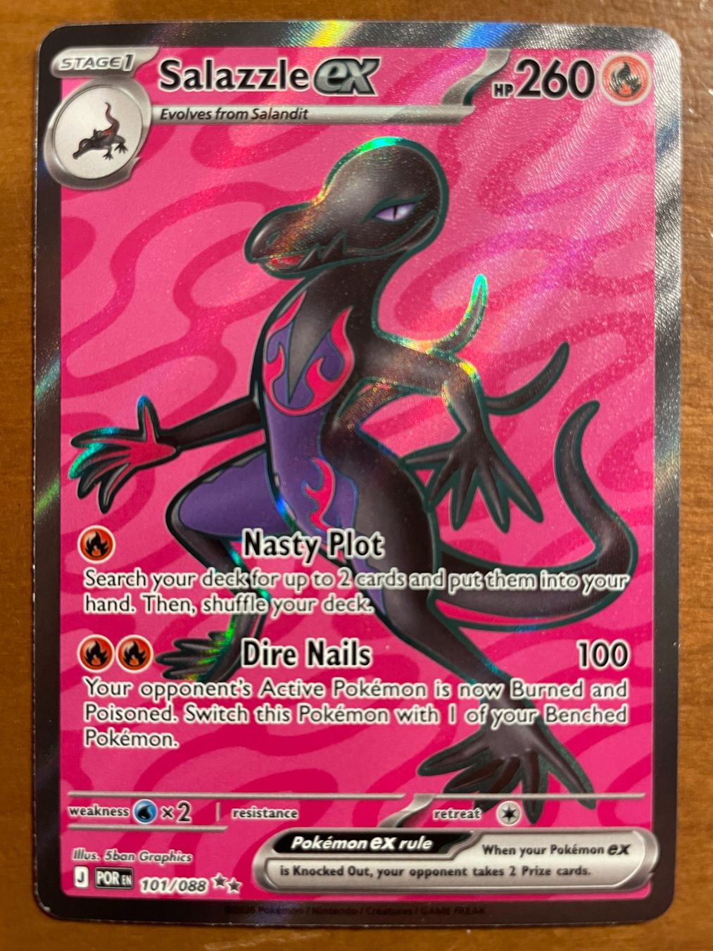 Pokémon Carte collezionabili: Pokemon Salazzle eX (Versand gratis) – Nuovo (secondo la descrizione) da Chur venduto da Angerson