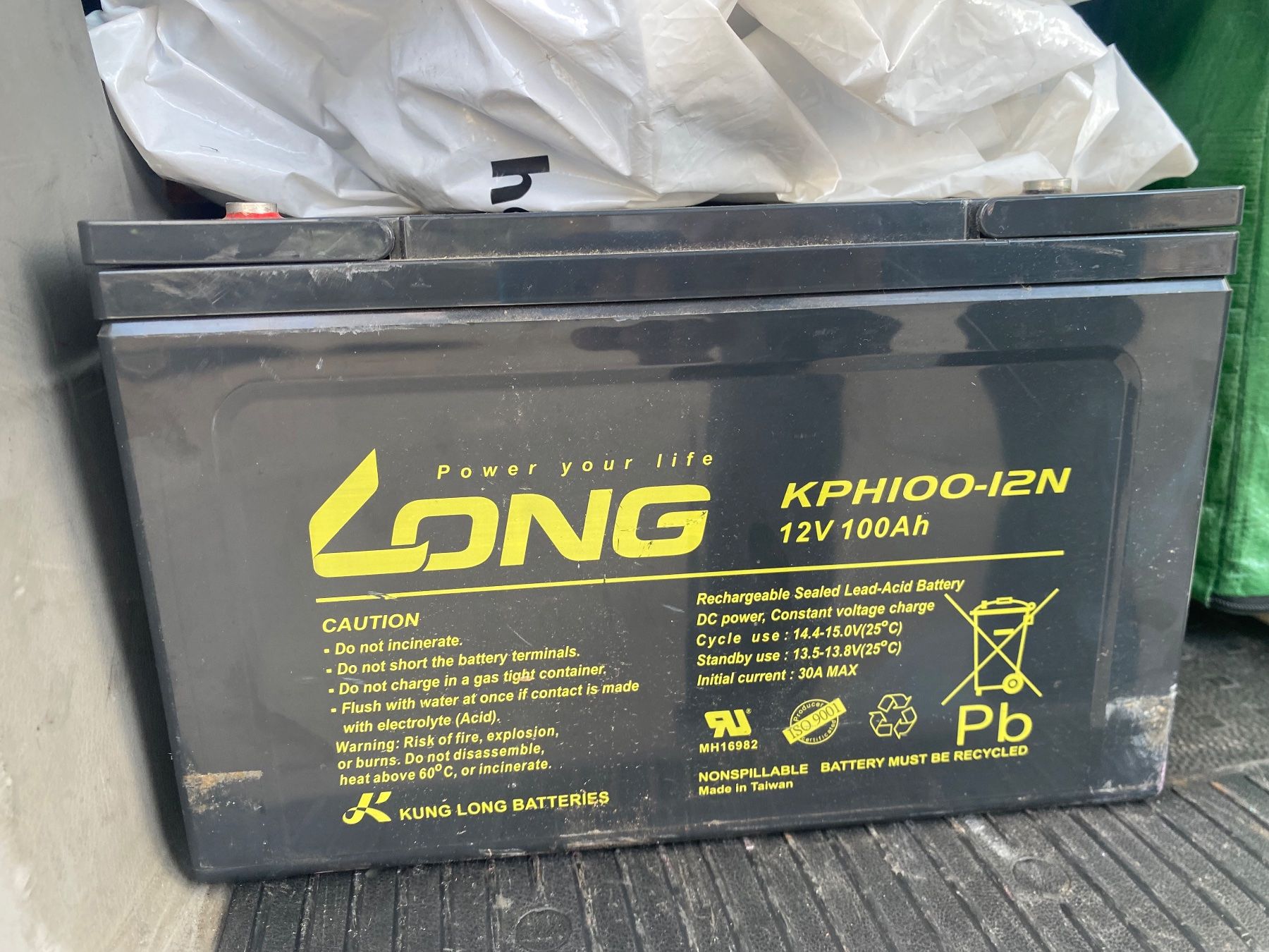 Caricatori & Batterie: Kung Long 12V 100AH  Longlife – Usato da Fahrweid venduto da mcm_glx2
