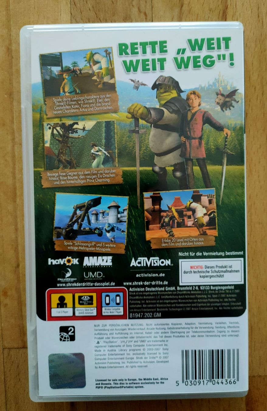 Sony Giochi: Shrek der Dritte - PSP – Usato da Orpund venduto da Leri01 1