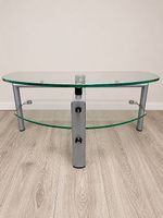 Fernsehtisch aus Glas