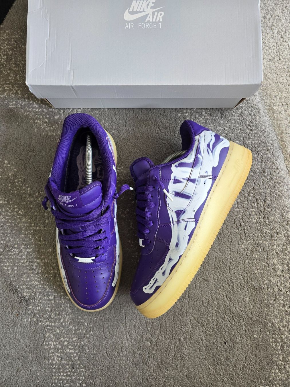 Scarpe da uomo: Af1 purple squeletton – Usato da Bôle venduto da A_Kickstory