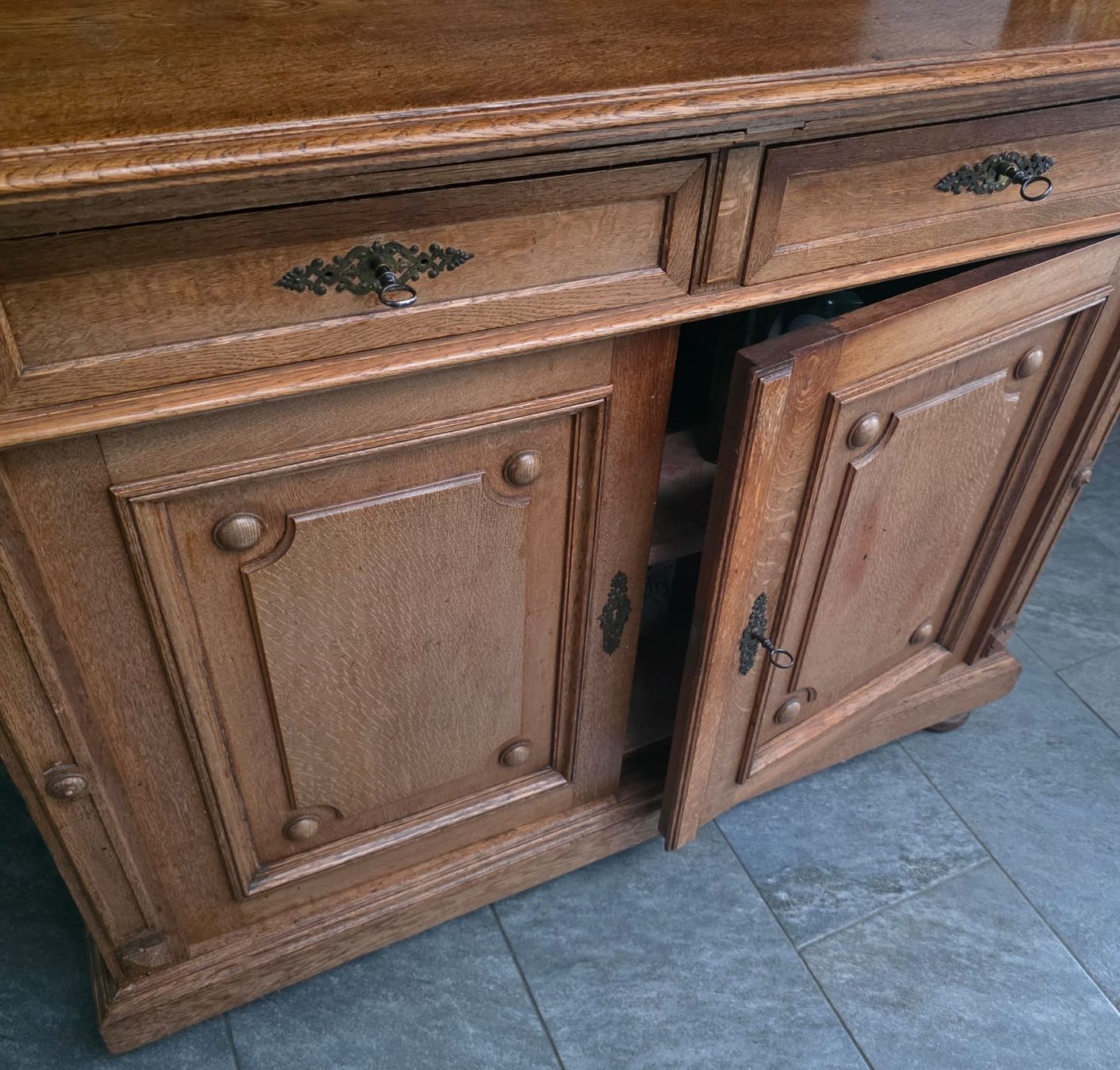 Büffets: Antiker Buffetschrank, Holz, Nussbaum, Vintage – Gebraucht aus Rheinsulz von Dred 2