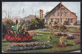 Fellbach, Vorgarten der Gärtnerei v. Wi