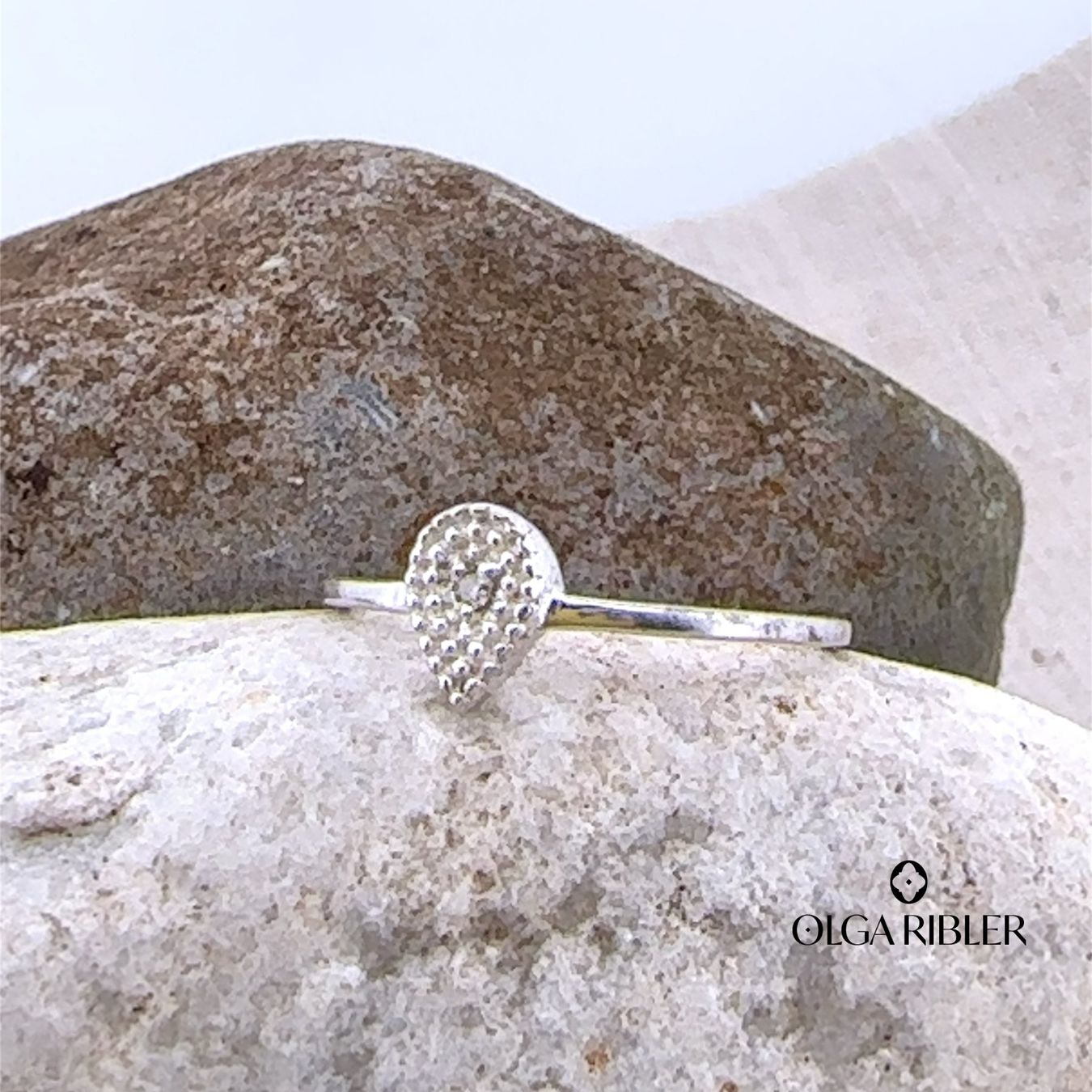 Olga Ribler Anelli: Feiner Silber Ring 925 mit Topas Grösse 52 – Nuovo (secondo la descrizione) da Luzern venduto da Schmuckoutlet 4