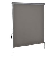 Senkrechtmarkise 160 × 250 cm Grau – unbenutzt