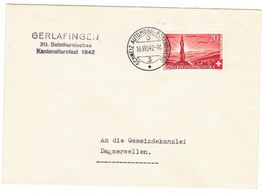 Lettre de Gerlafingen BPA A324 pour Dagmersellen 16.VIII.42