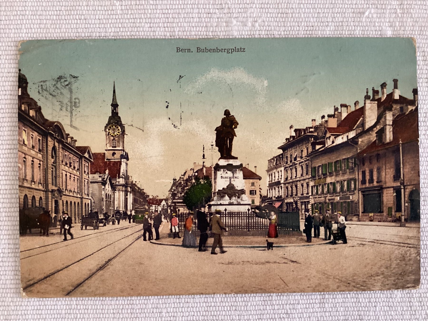 Cartoline postali: AK Bern. Bubenbergplatz 1914 – Usato da Zürich venduto da Tolima194