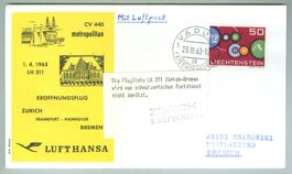 1963 Liechtenstein Flugpost