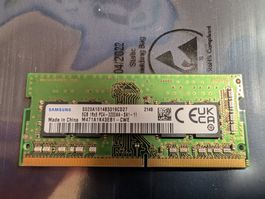 SAMSUNG 8GB 1Rx8 PC4-3200A Memory für Notebook