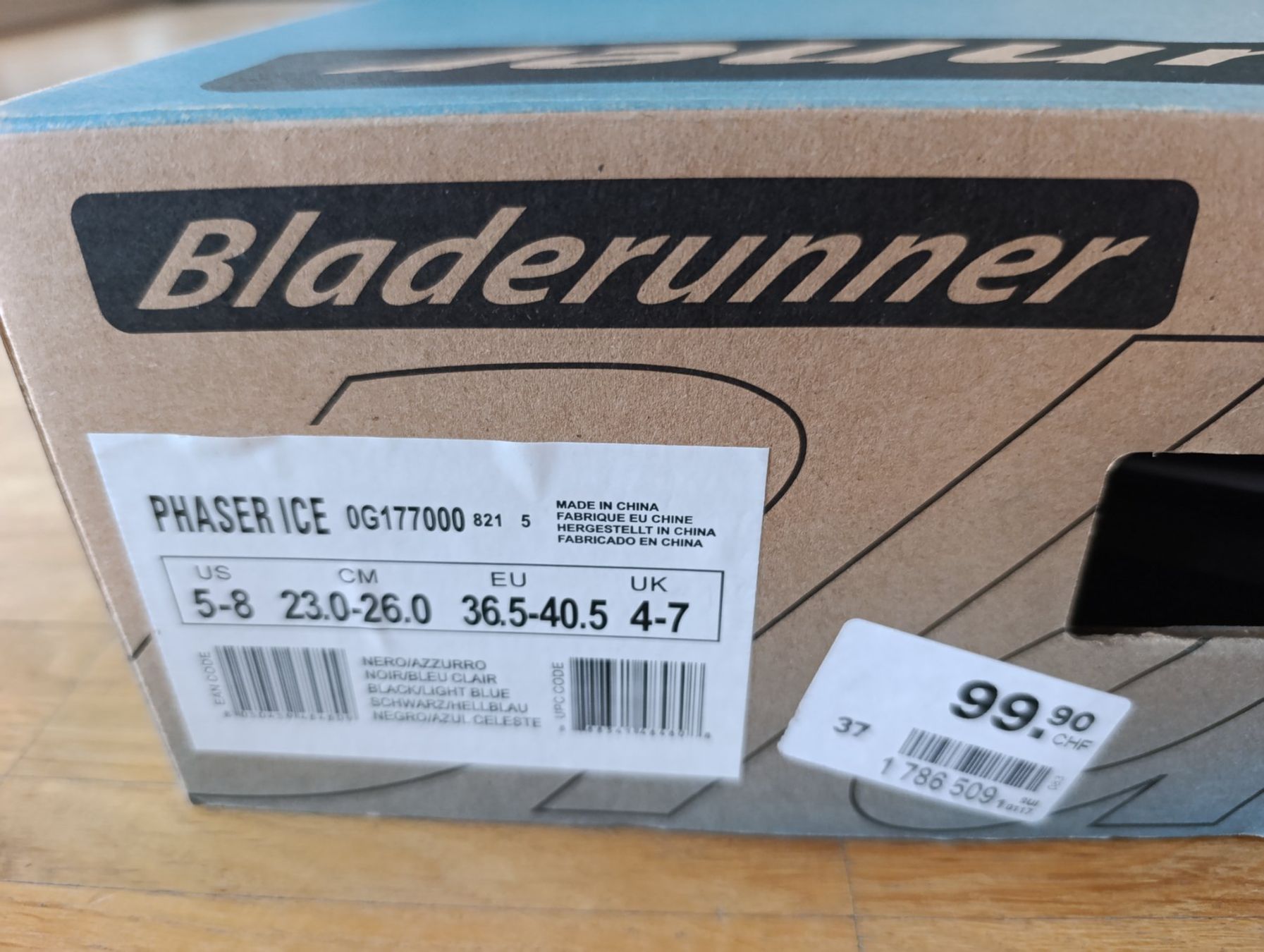 Pattini da ghiaccio: Ice Skates adaptable Bladerunner, Gr 36.5-40.5 – Usato da Zürich venduto da VorlonShadow 9