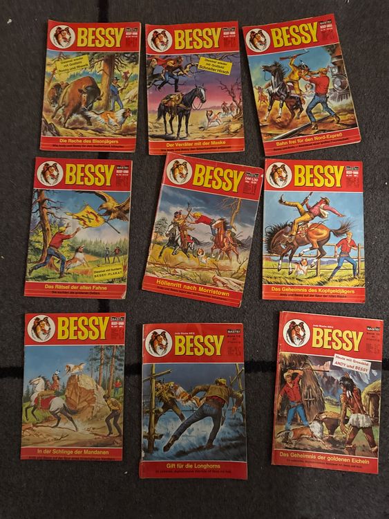 9 BESSY Comics Western Abenteuer Jahrgang 1981/82 (Gebraucht) in ...