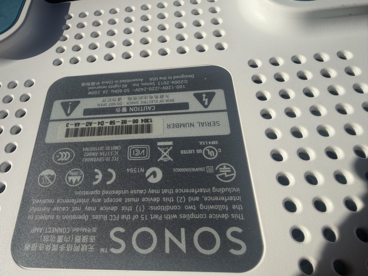 Sonos Amplificatori: Sonos Connect  APM Verstärker Gen 1 – Usato da Trimbach venduto da ELITA-5 8