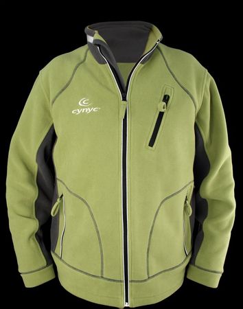 Fleece Jacke olivgrün/grau - Grösse S      NEU
