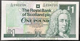 Schottische 1 Pfund Note, Royal Bank of Scotland 2001