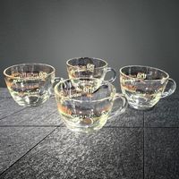 ☕4 Cappuccino Gläser Milano Lässig Attraktiv Set, wie neu! ✨