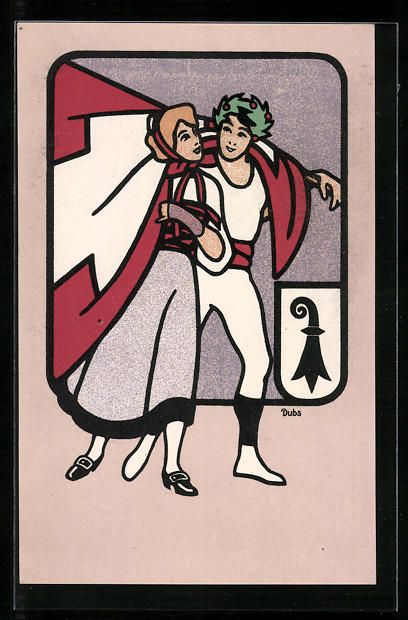 Cartoline postali: Basel, 56. Eidgen. Turnfest 1912, Turner – Usato da Berlin venduto da bartko-reher