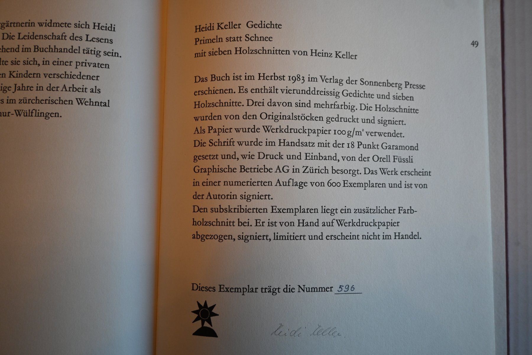 Xilografie: HEINZ KELLER 7 HOLZSCHNITTE SIGNIERT – Usato da Gersau venduto da kunst-online 3