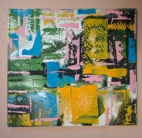Gemälde Sommerfarben handmade 43×47