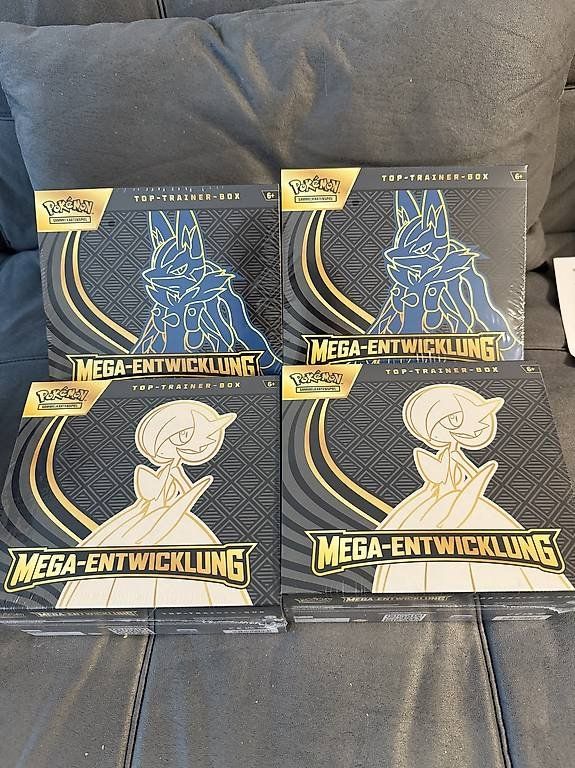 Cartoline: 1 x Pokemon Top Trainer Box Mega Entwicklung DE – Nuovo e nell'imballaggio originale da Zollikofen venduto da TCG_Hasenberger