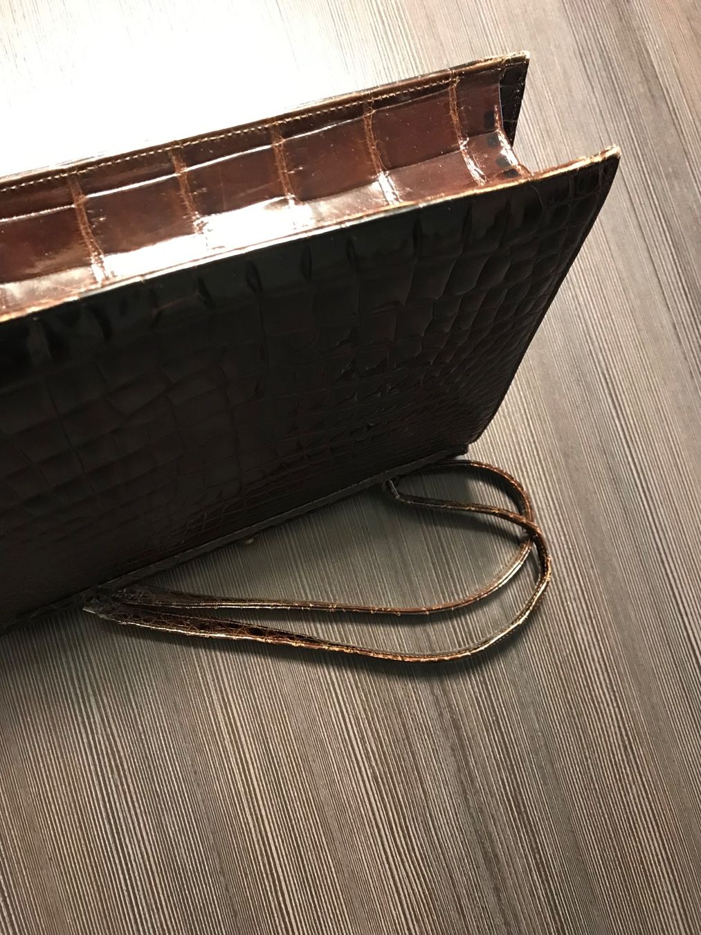 Borse da donna: VINTAGE KROKODIL- LEDER TASCHE – Usato da Basel venduto da shorthills_2013 3