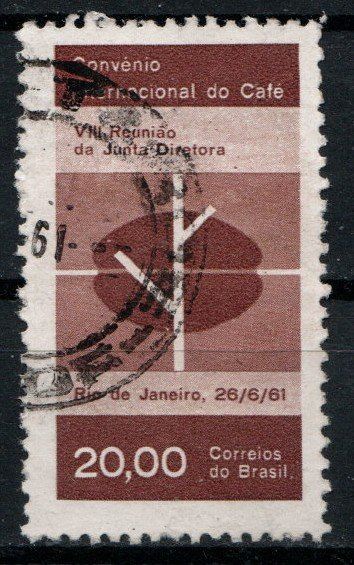 Tutti i francobolli: Timbre Brésil 1961 Convenio Internacional do Café. Obl. – Usato da Blonay venduto da Leglaude_01
