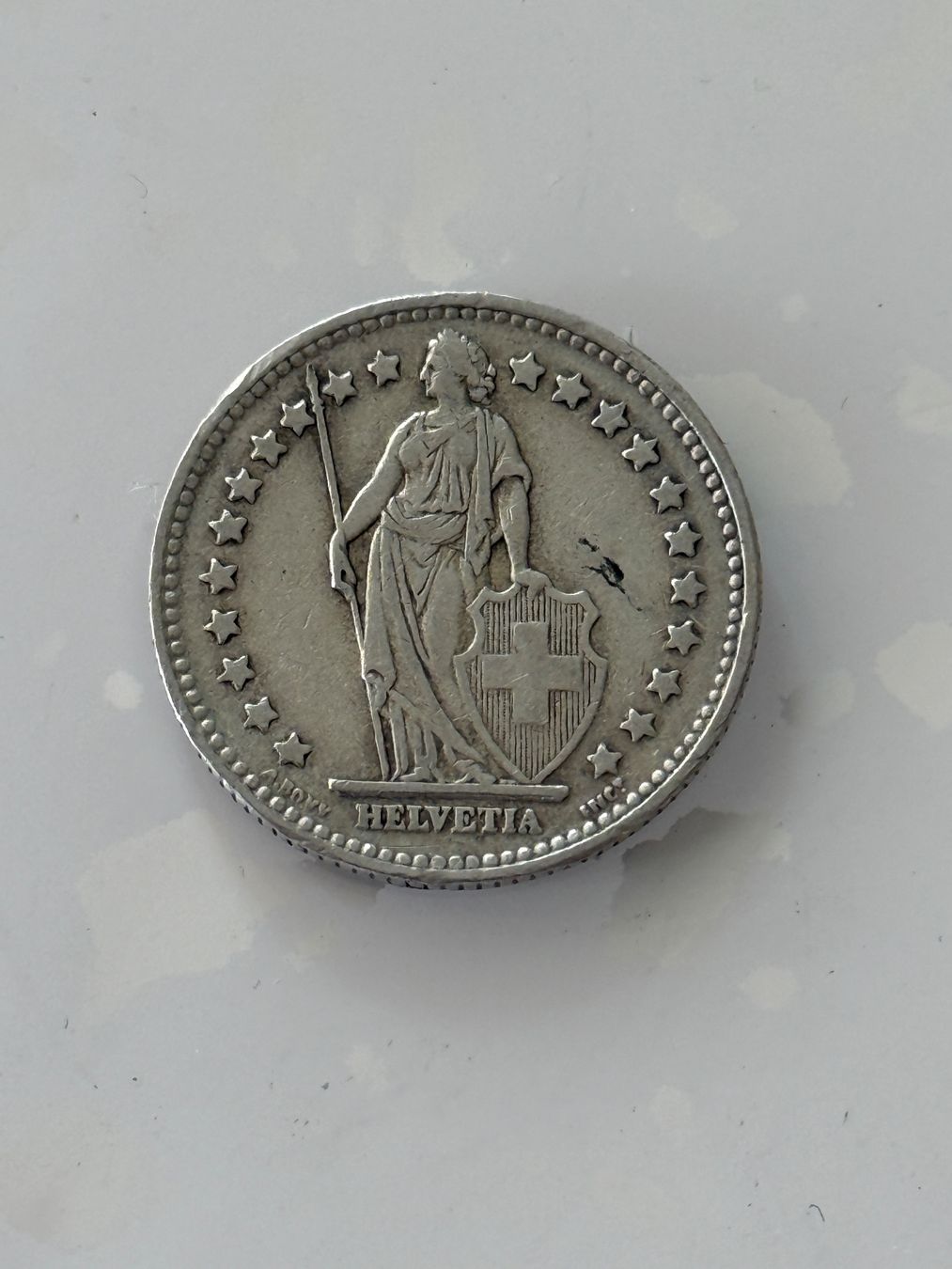 Tutti le monete: 1 Franken 1936  Rar – Usato da Wallisellen venduto da SWISS_SILVER1