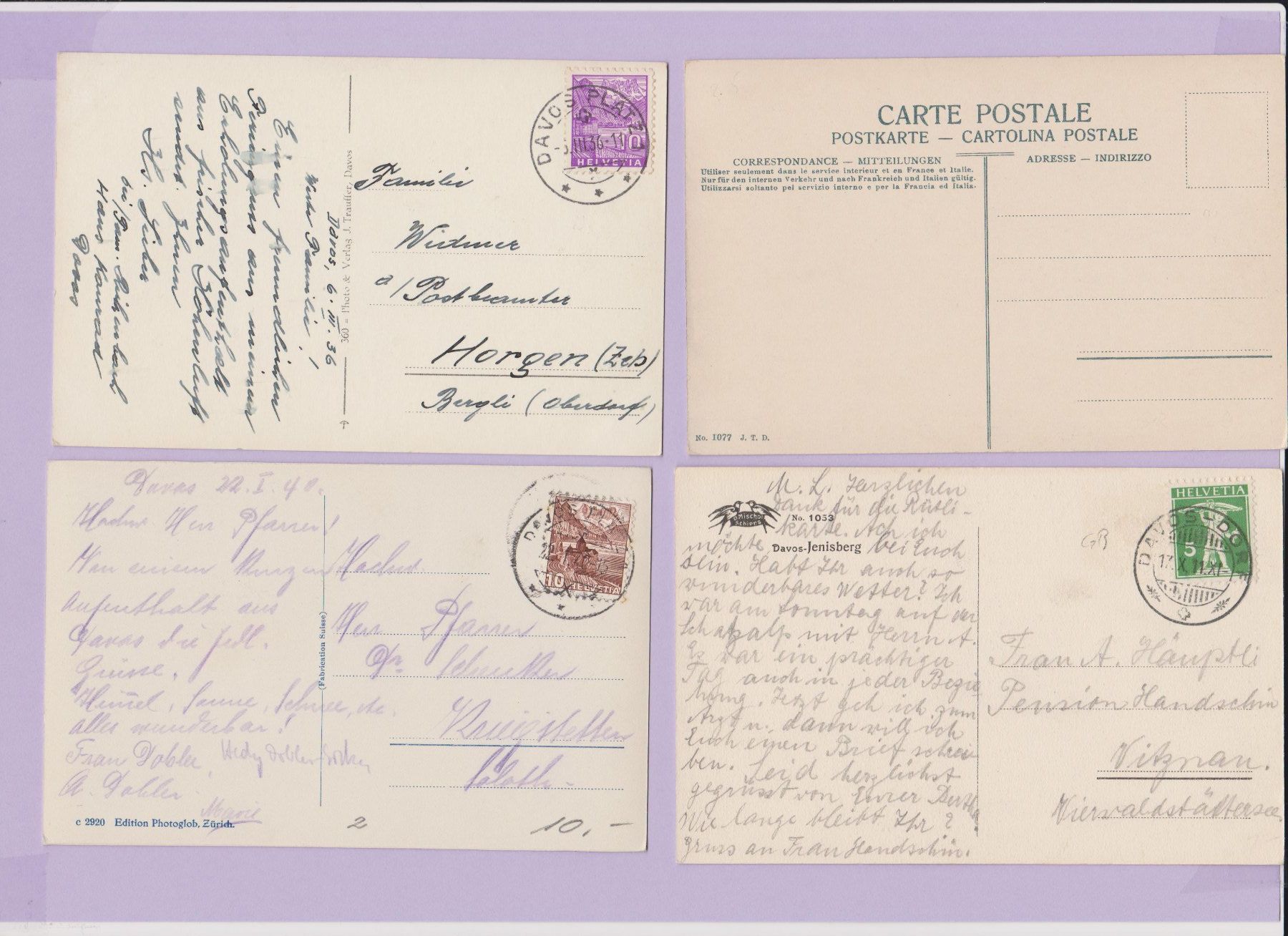 Cartoline postali: DAVOS   -   16 alte Ansichtskarten – Usato da Vitznau venduto da Ropaku 3