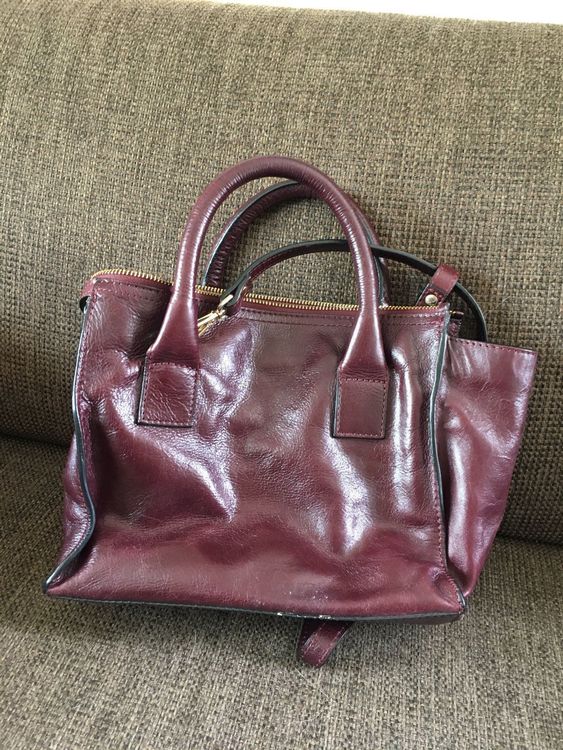 Sac bordeaux online zara