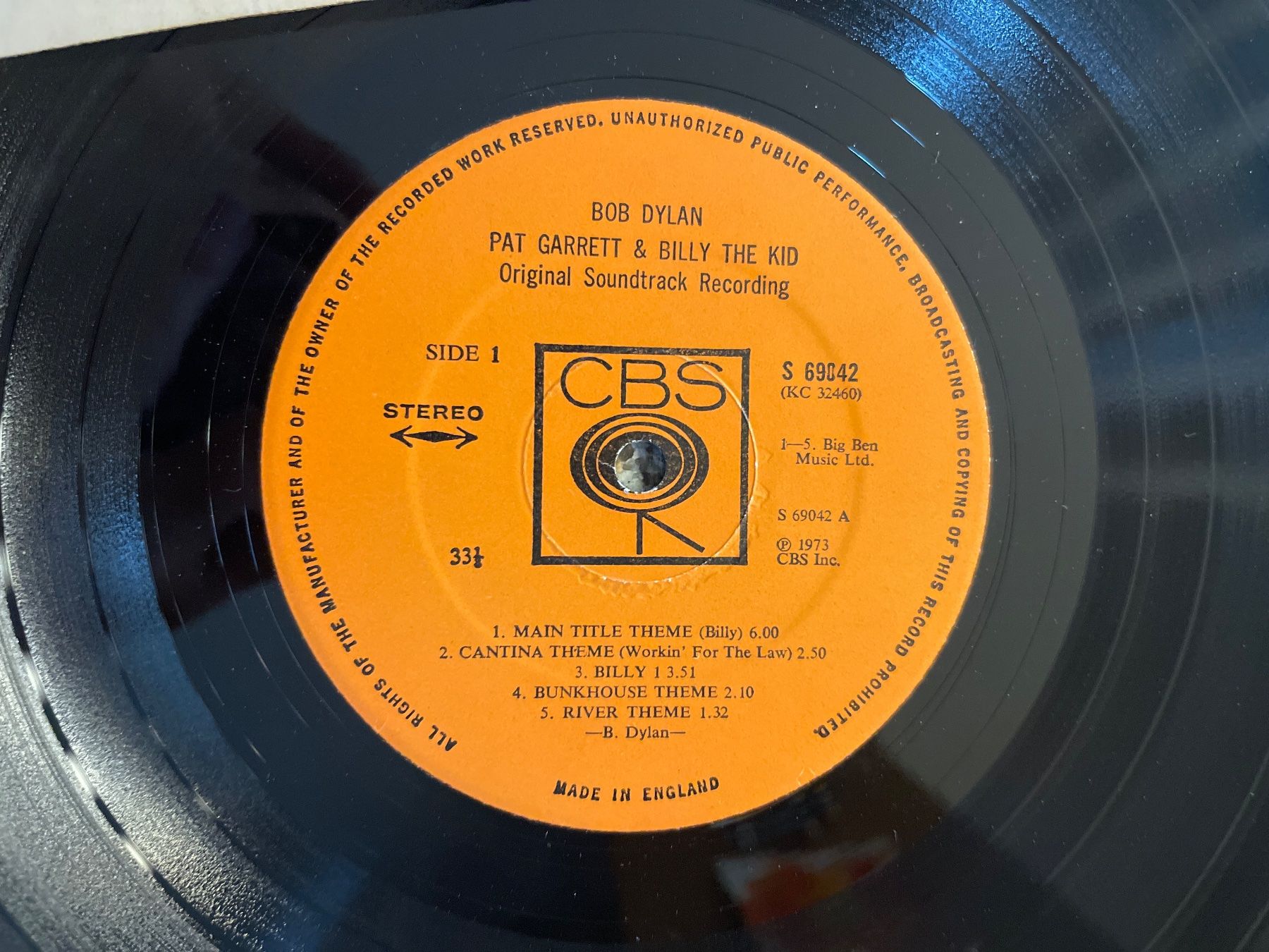 Dischi in vinile: A139/Bob Dylan - Pat Garrett & Billy the Kid – Usato da Frutigen venduto da Philippe_jsp 2