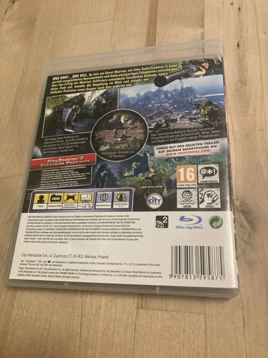 Spiele: Sniper Ghost Warrior PS3 – Neu (gemäss Beschreibung) aus Zürich von msxmsx 1