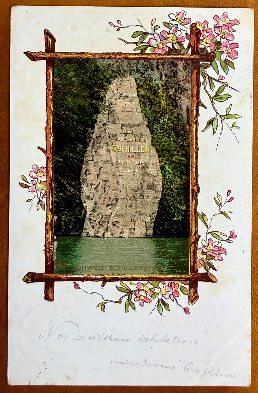 Cartoline postali: Seelisberg - Schillerstein 1902 – Usato da Lutry venduto da Ediego