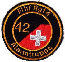 Schweizer Militär; Badge /Flhf Rgt 4 Alarmtruppe