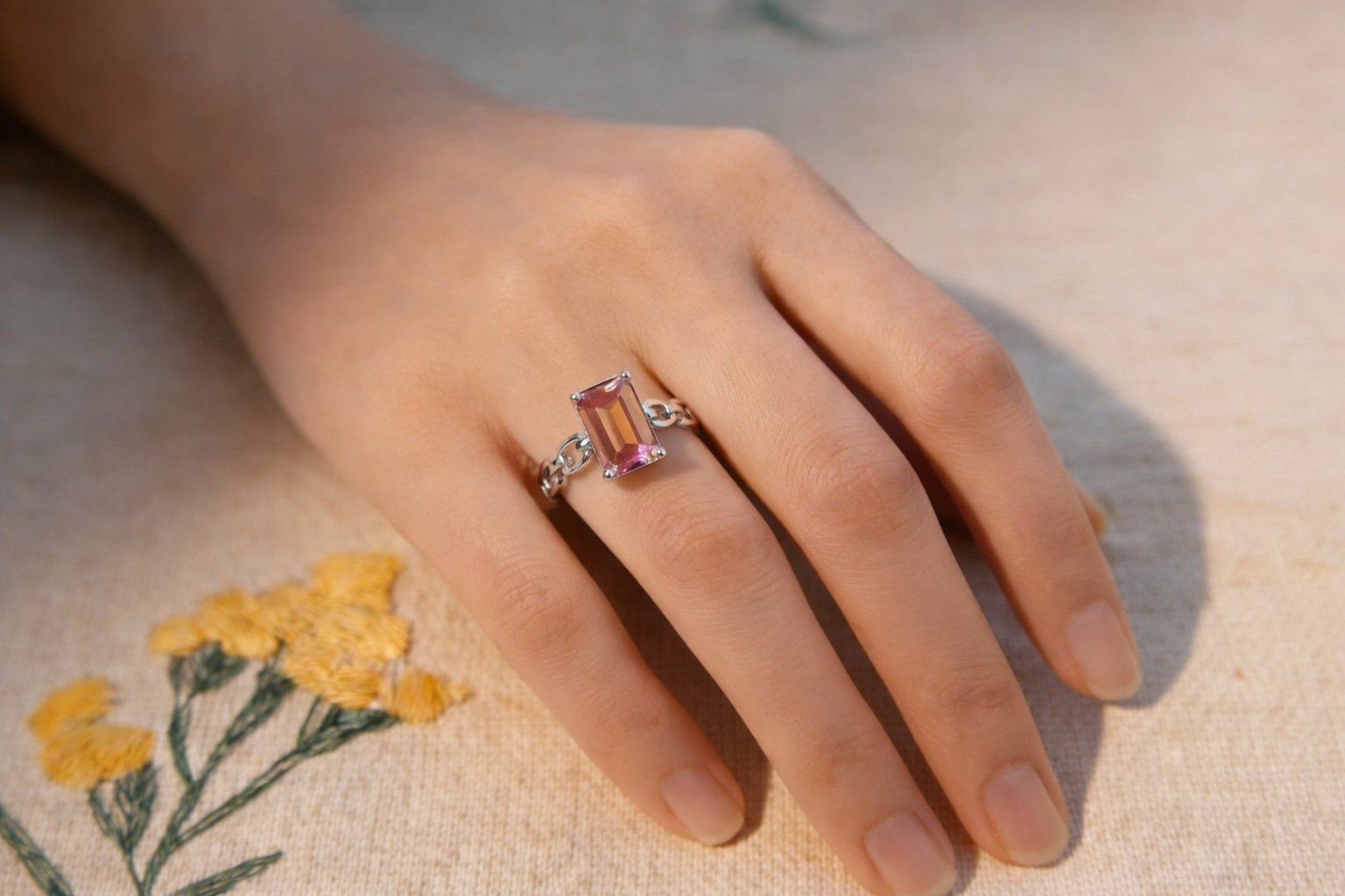 Anelli: NEW - S925 Ametrine Ring (Adjustable) – Nuovo (secondo la descrizione) da Zürich venduto da cin_wcf6 6