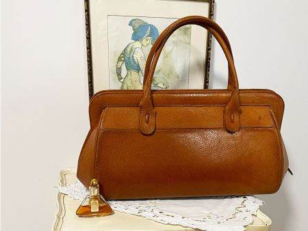 Tasche Henkeltasche Weekender braun VINTAGE 1940s