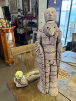 ROTHE Klaus 2 Keramik Skulpturen monogrammiert