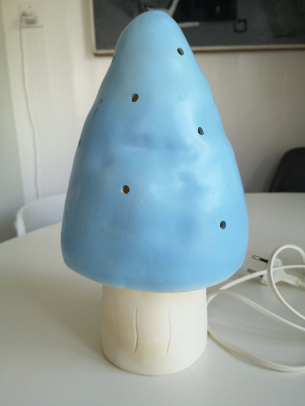 Heico Lampade: HEICO TISCHLAMPE, PILZ HELLBLAU – Usato da Sissach venduto da Megane21 1